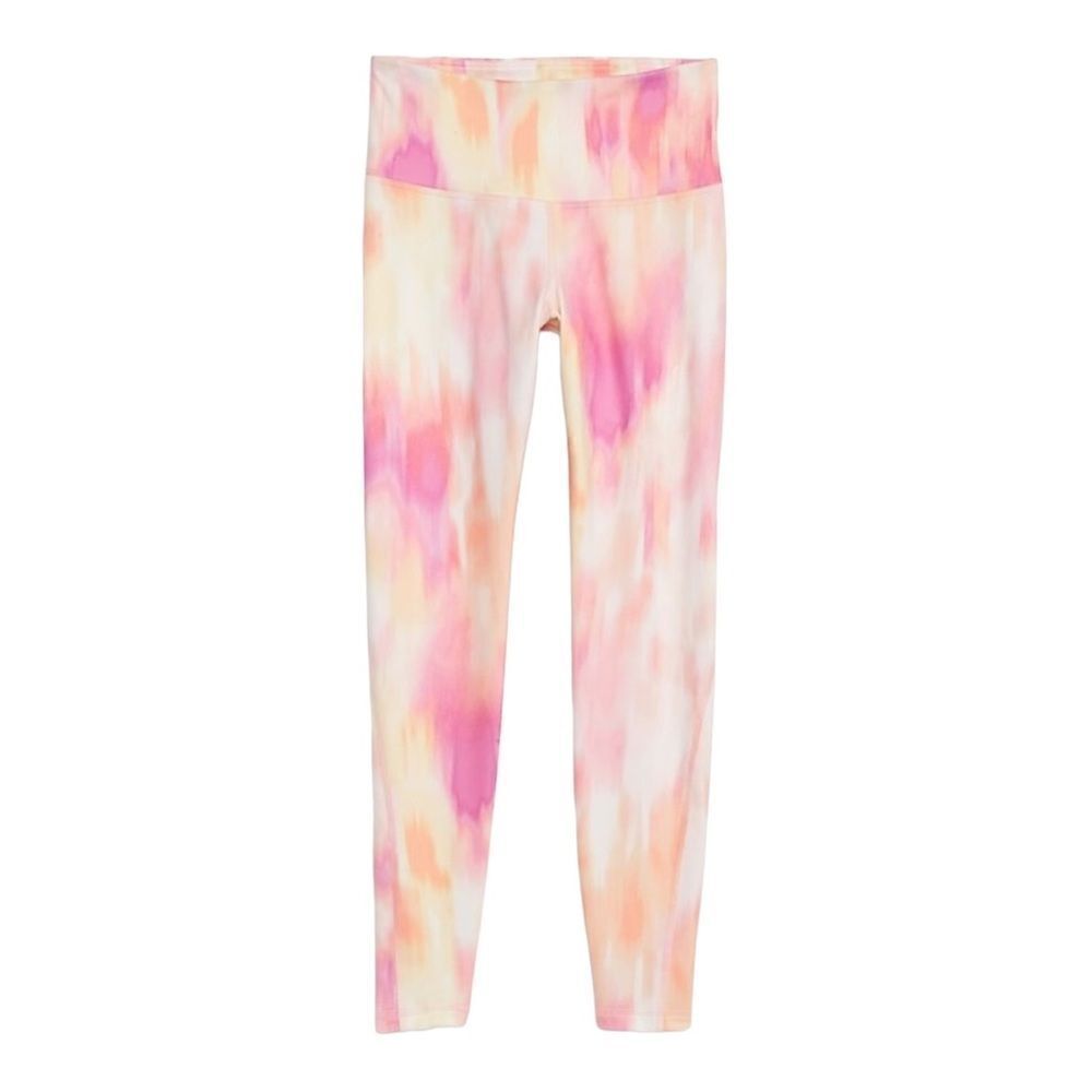 Old Navy High-Waisted CozeCore 7/8 Leggings Pink True Tie-Dye Medium NWT